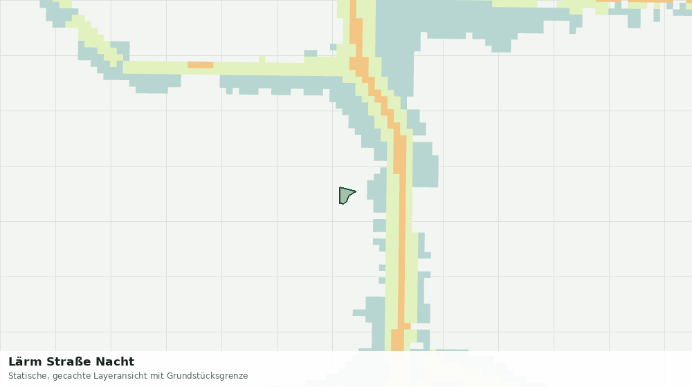 Statische Kartenansicht: Lärm Straße Nacht