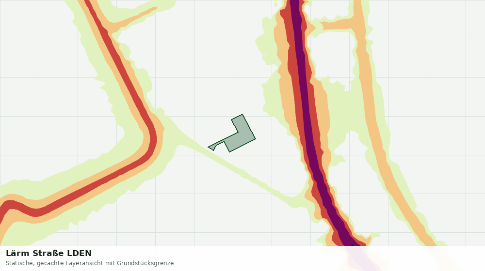 Statische Kartenansicht: Lärm Straße LDEN