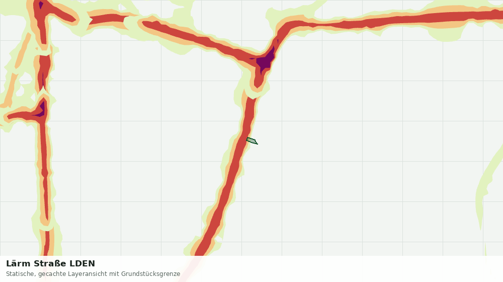 Statische Kartenansicht: Lärm Straße LDEN