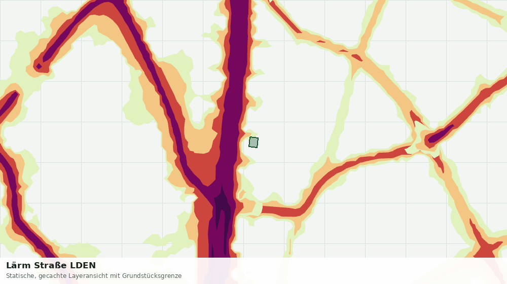 Statische Kartenansicht: Lärm Straße LDEN