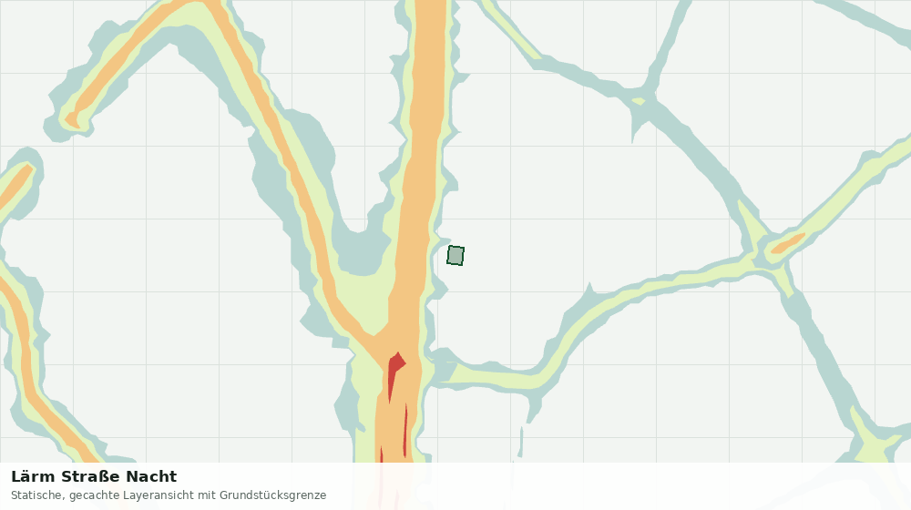 Statische Kartenansicht: Lärm Straße Nacht