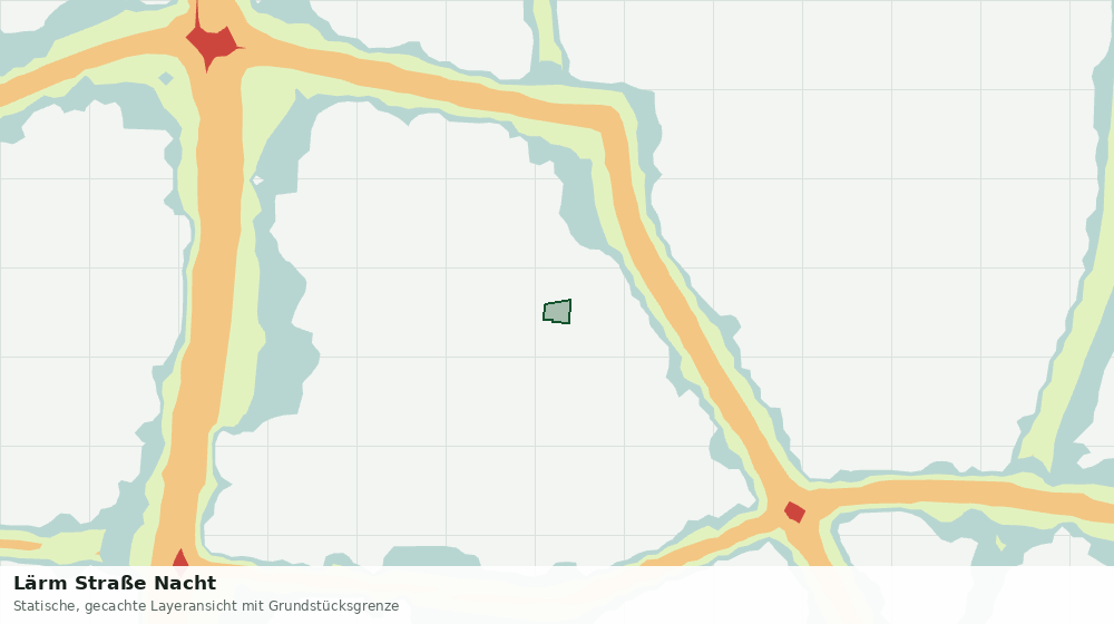 Statische Kartenansicht: Lärm Straße Nacht