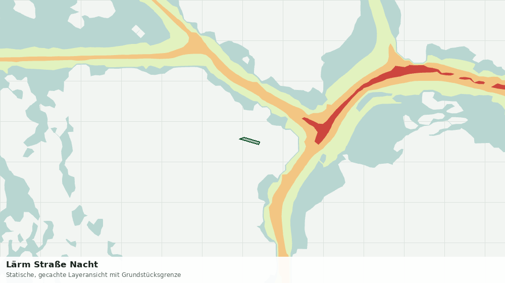 Statische Kartenansicht: Lärm Straße Nacht