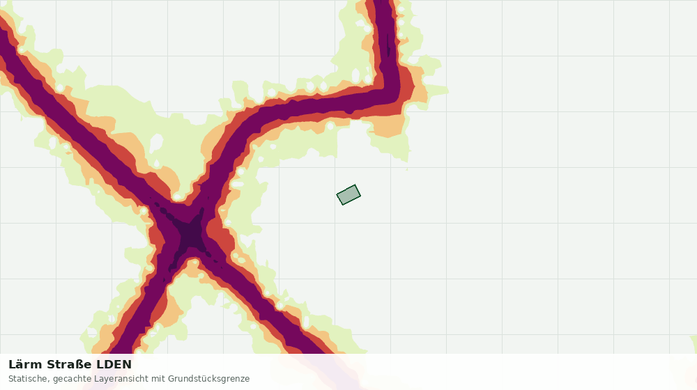 Statische Kartenansicht: Lärm Straße LDEN