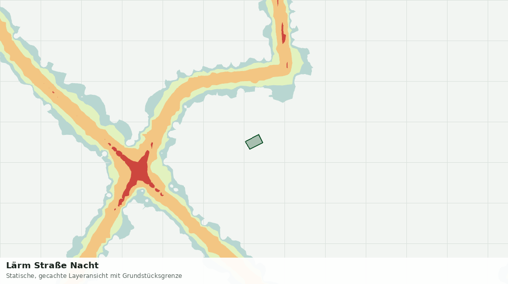 Statische Kartenansicht: Lärm Straße Nacht