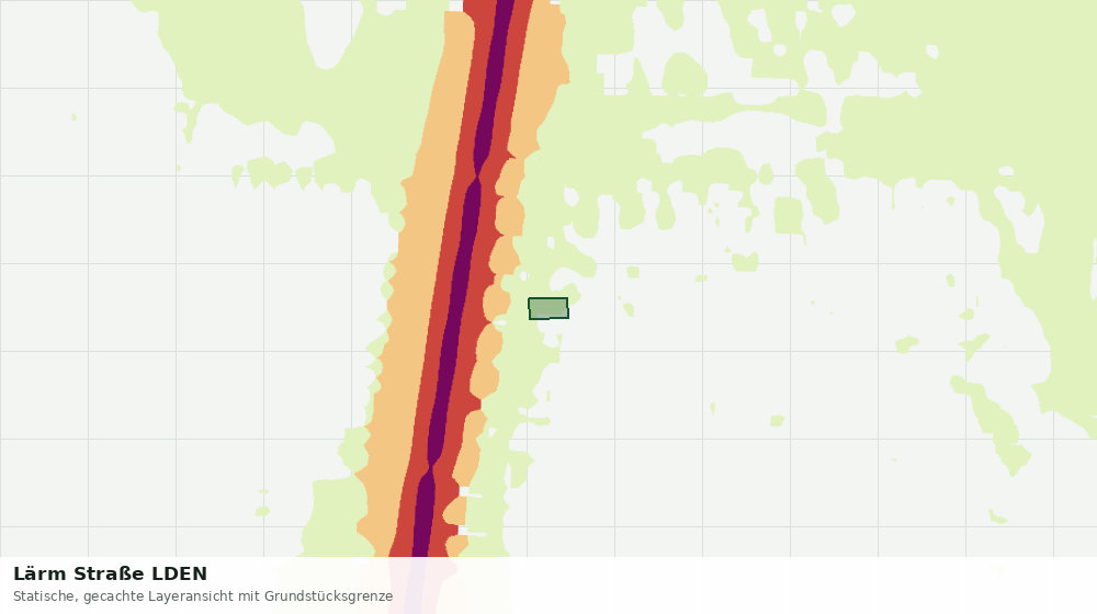 Statische Kartenansicht: Lärm Straße LDEN
