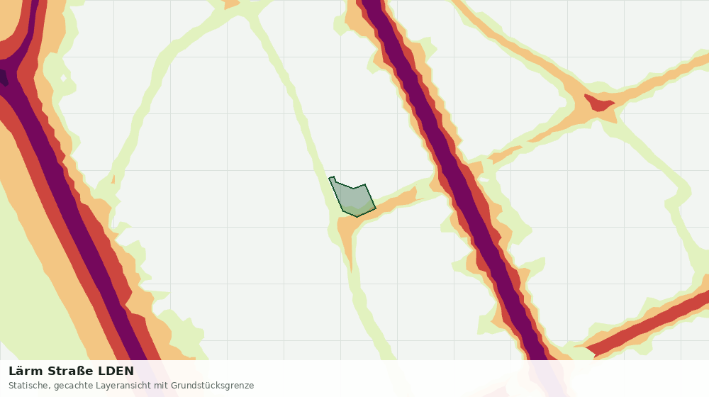 Statische Kartenansicht: Lärm Straße LDEN