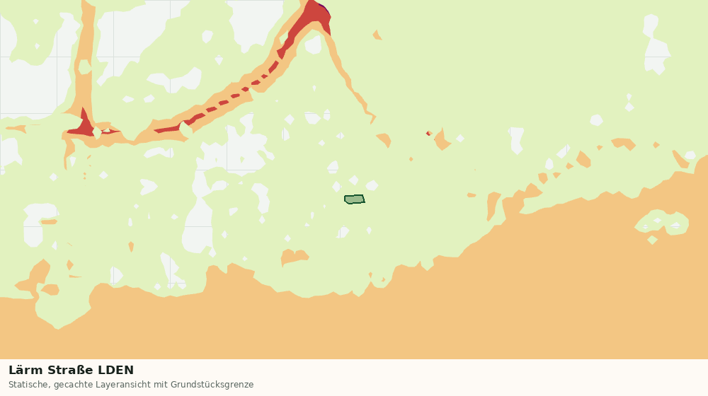 Statische Kartenansicht: Lärm Straße LDEN