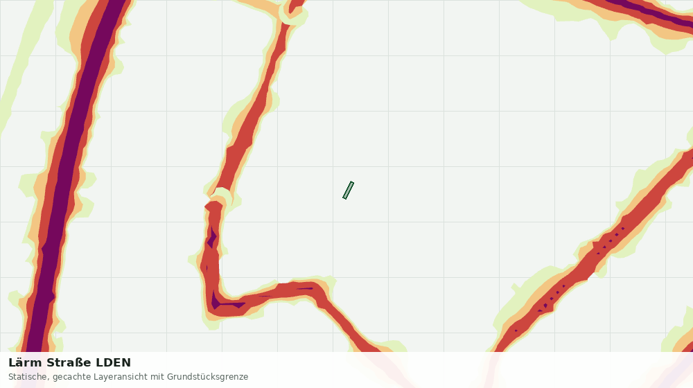 Statische Kartenansicht: Lärm Straße LDEN