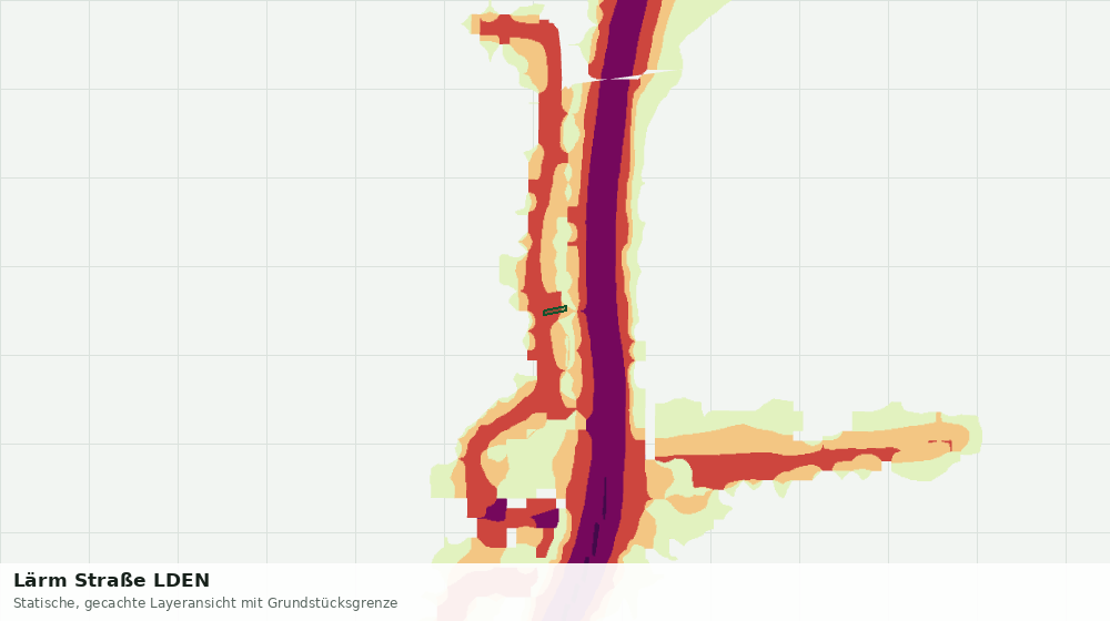 Statische Kartenansicht: Lärm Straße LDEN