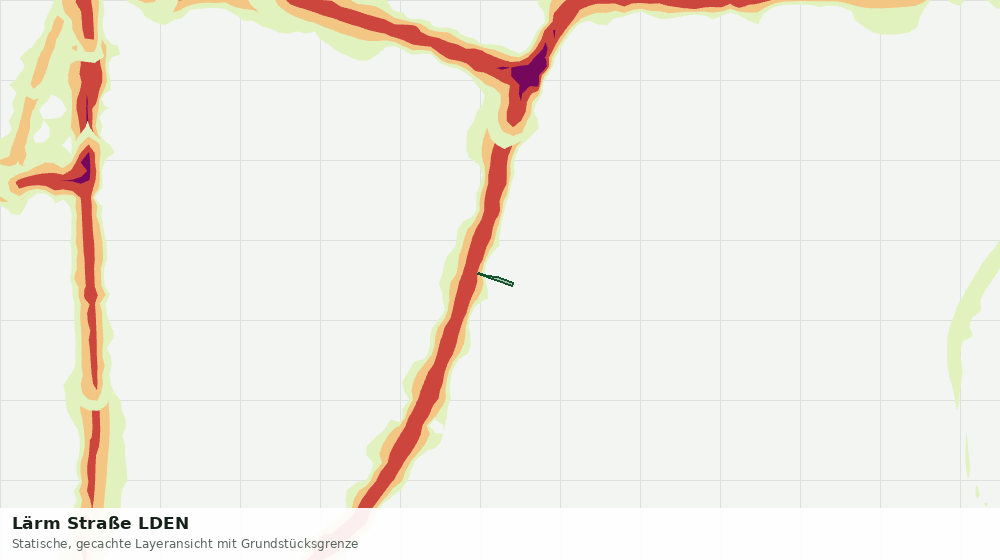 Statische Kartenansicht: Lärm Straße LDEN
