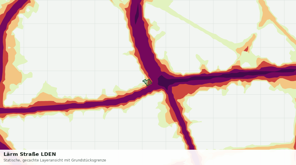 Statische Kartenansicht: Lärm Straße LDEN
