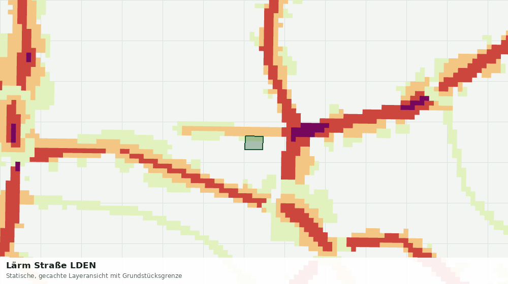 Statische Kartenansicht: Lärm Straße LDEN