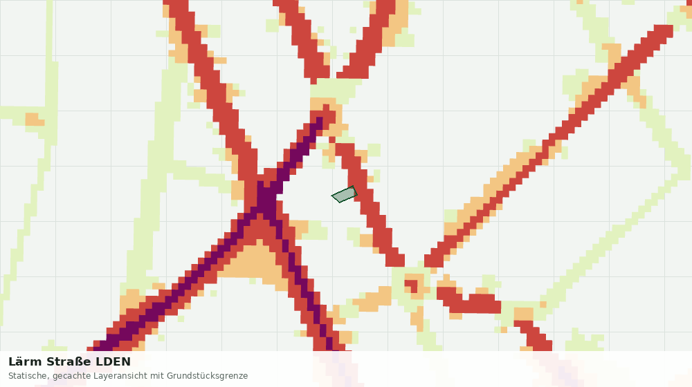 Statische Kartenansicht: Lärm Straße LDEN