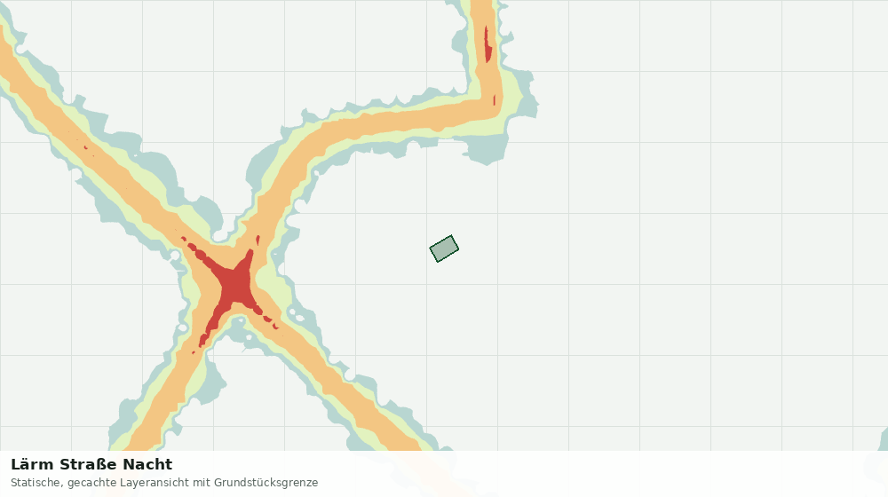 Statische Kartenansicht: Lärm Straße Nacht