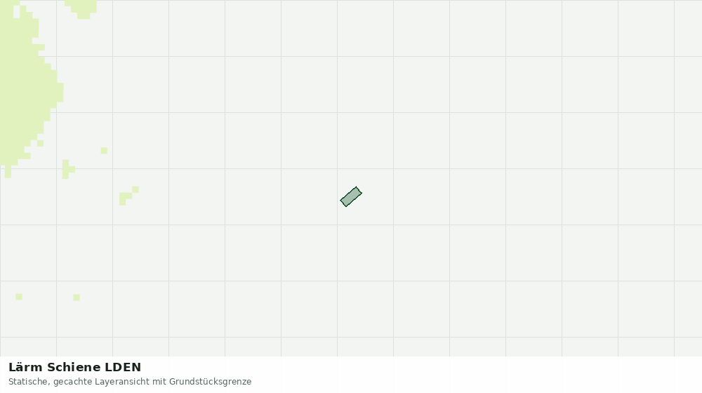 Statische Kartenansicht: Lärm Schiene LDEN