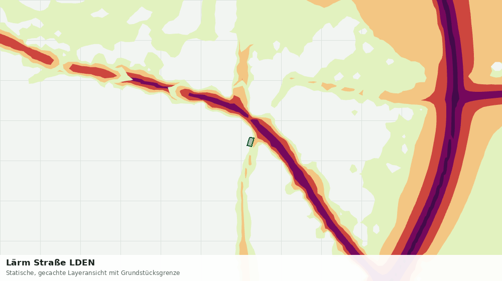 Statische Kartenansicht: Lärm Straße LDEN