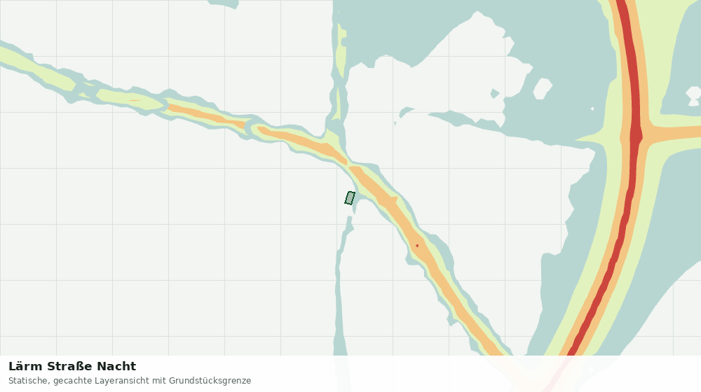 Statische Kartenansicht: Lärm Straße Nacht