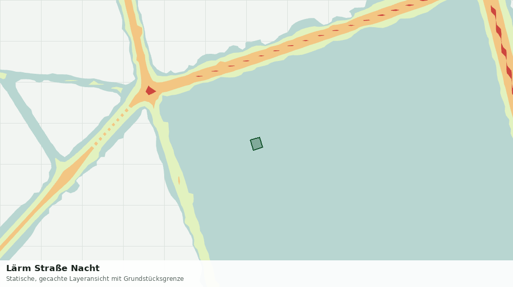 Statische Kartenansicht: Lärm Straße Nacht