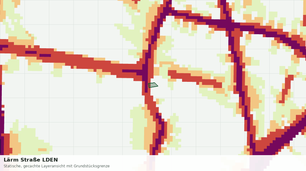Statische Kartenansicht: Lärm Straße LDEN