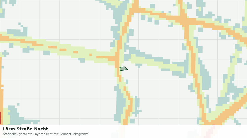 Statische Kartenansicht: Lärm Straße Nacht