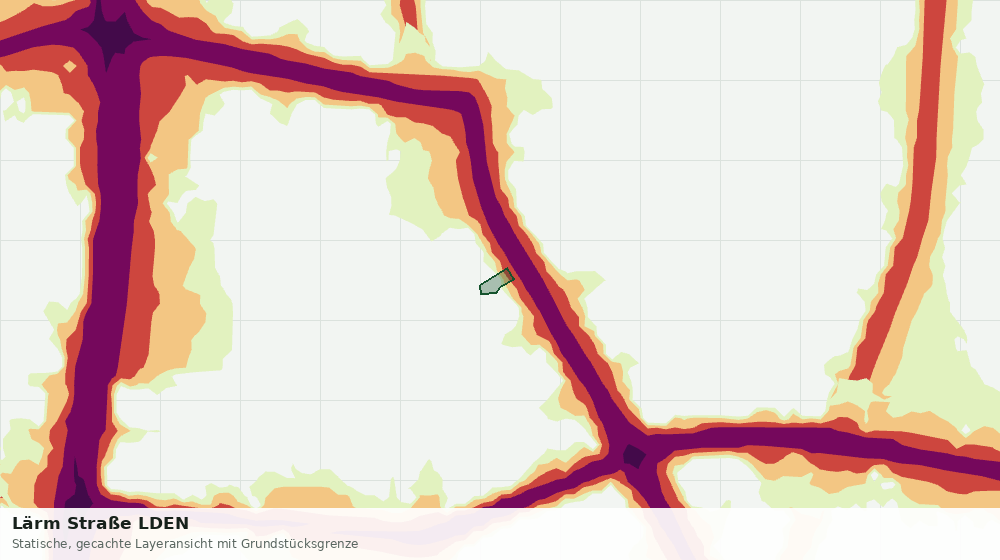 Statische Kartenansicht: Lärm Straße LDEN