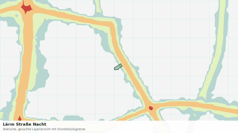 Statische Kartenansicht: Lärm Straße Nacht