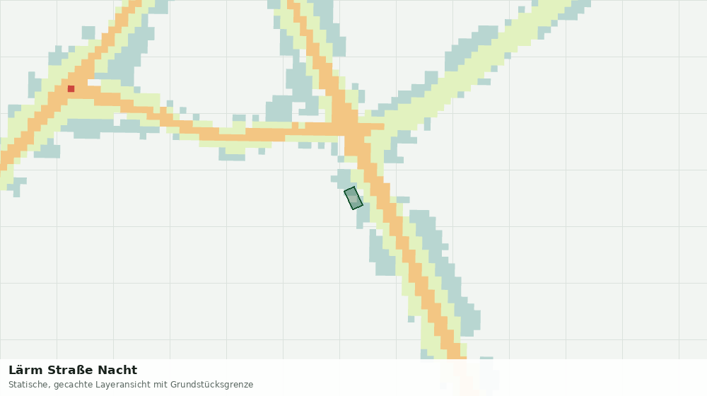 Statische Kartenansicht: Lärm Straße Nacht