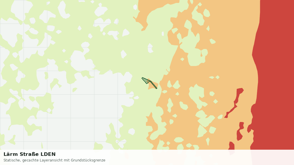 Statische Kartenansicht: Lärm Straße LDEN