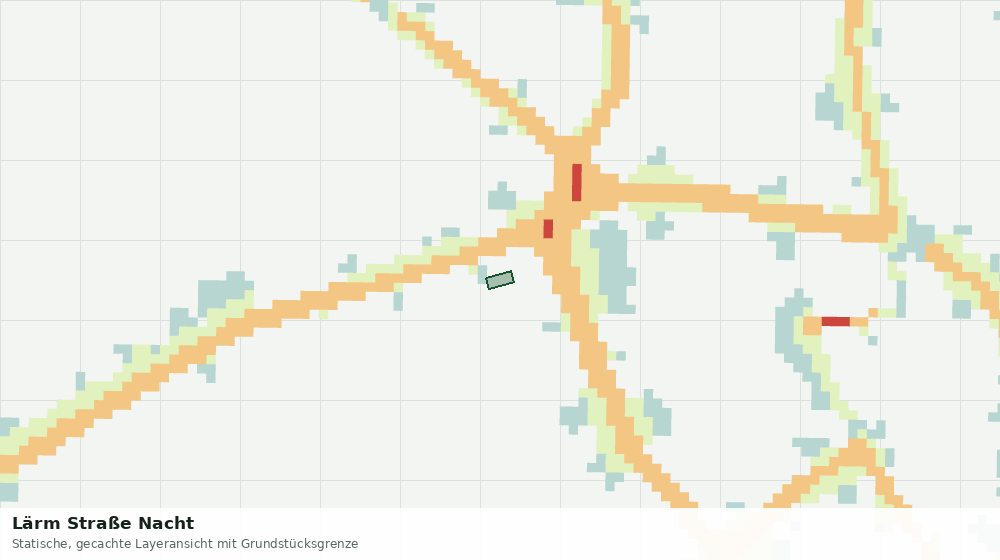 Statische Kartenansicht: Lärm Straße Nacht