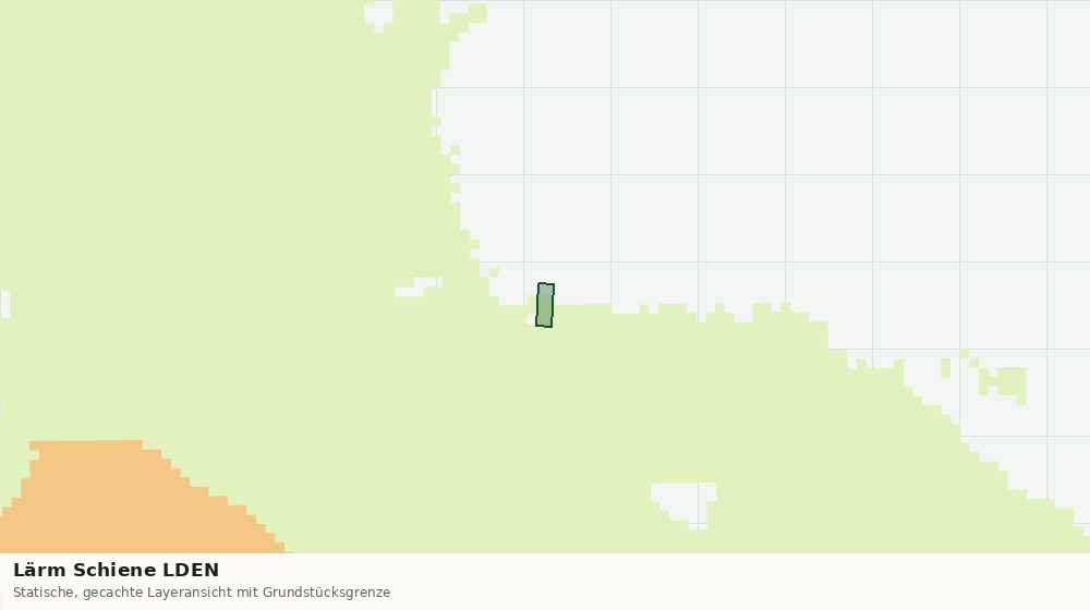 Statische Kartenansicht: Lärm Schiene LDEN