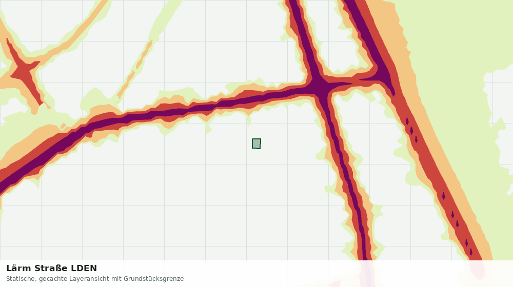 Statische Kartenansicht: Lärm Straße LDEN