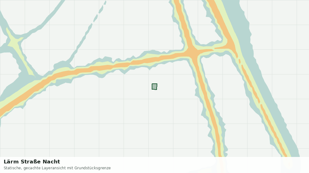 Statische Kartenansicht: Lärm Straße Nacht