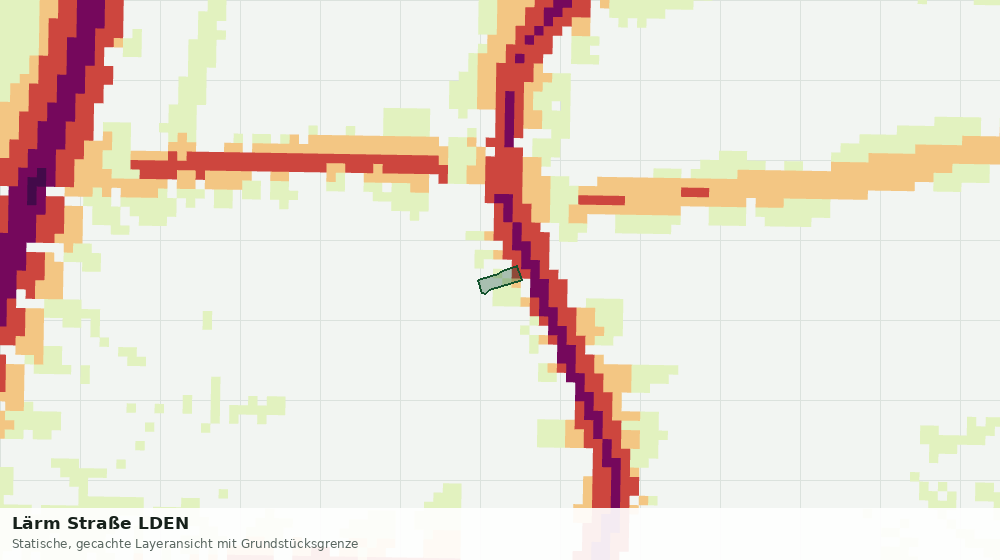 Statische Kartenansicht: Lärm Straße LDEN