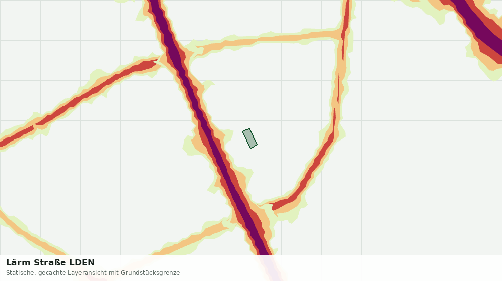 Statische Kartenansicht: Lärm Straße LDEN