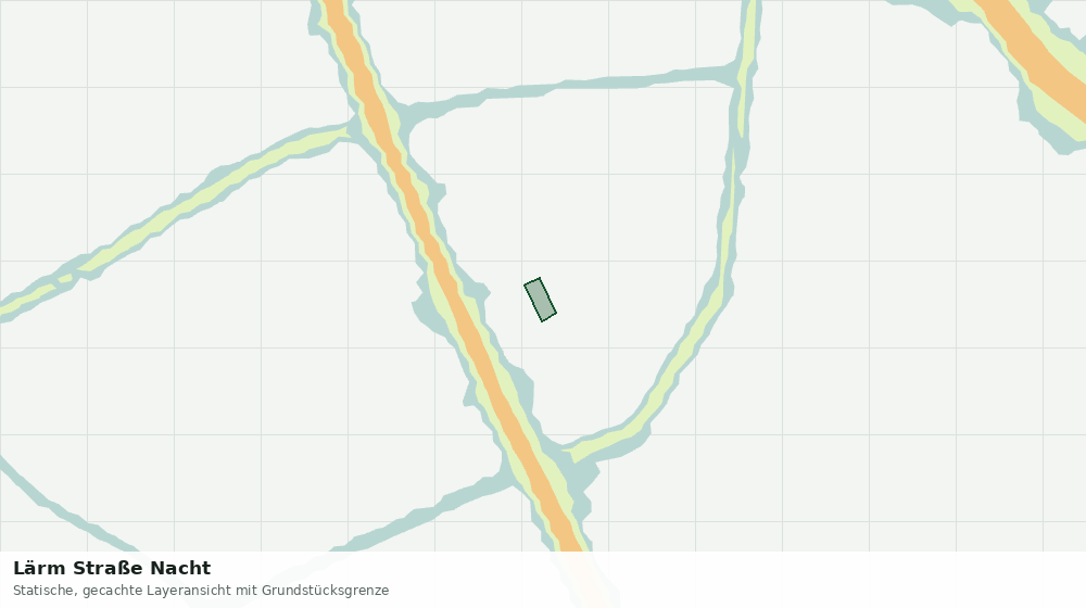 Statische Kartenansicht: Lärm Straße Nacht