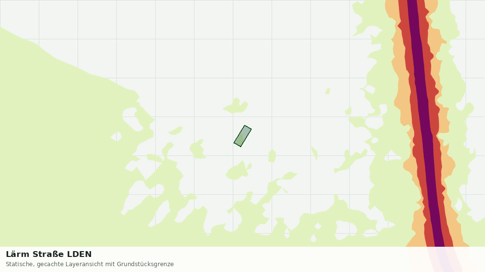 Statische Kartenansicht: Lärm Straße LDEN