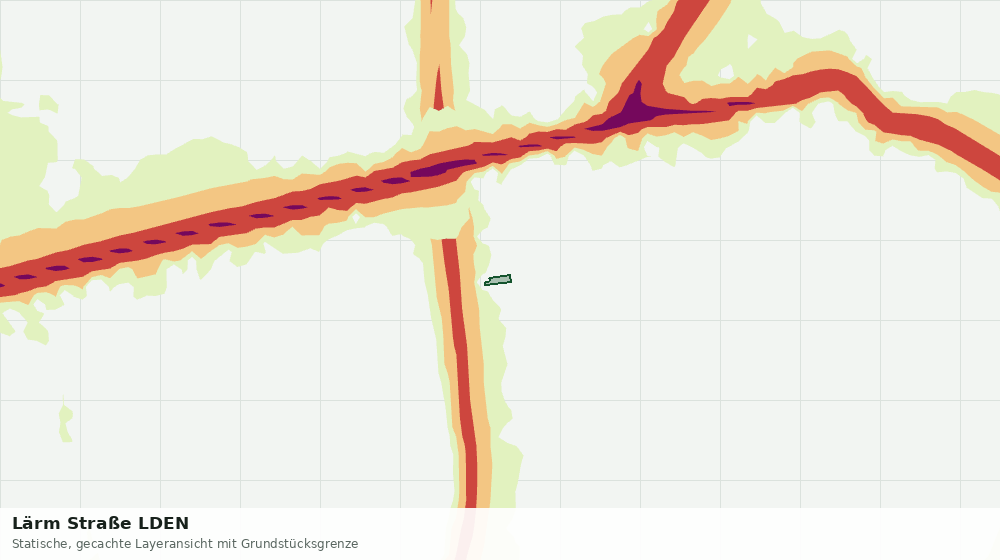 Statische Kartenansicht: Lärm Straße LDEN