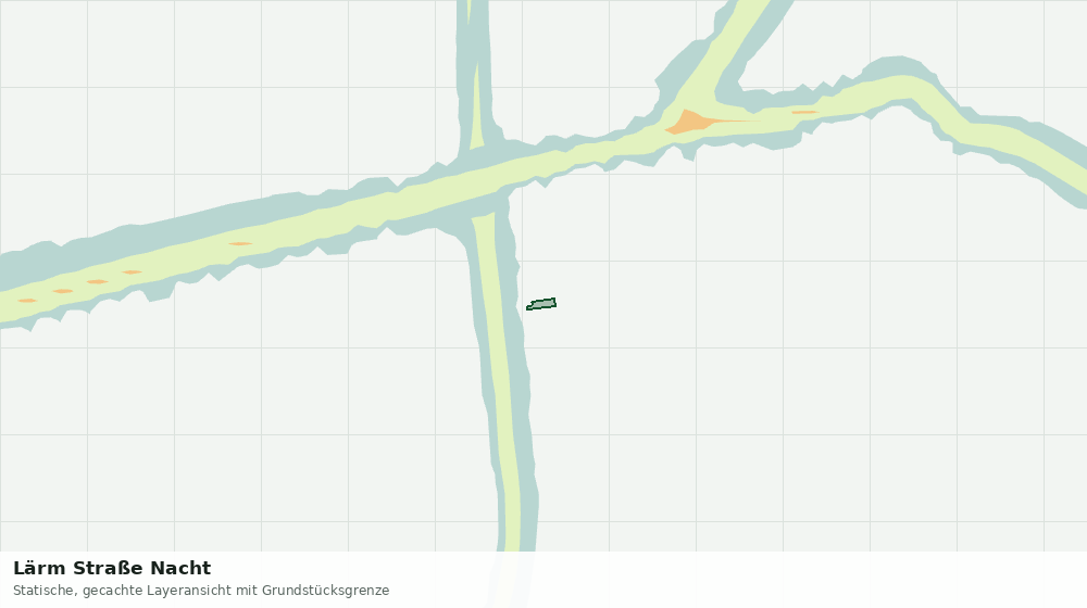 Statische Kartenansicht: Lärm Straße Nacht