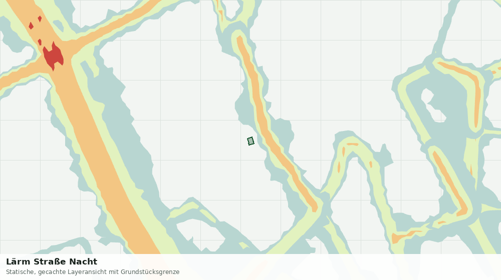 Statische Kartenansicht: Lärm Straße Nacht