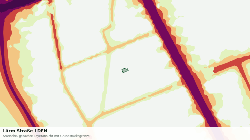 Statische Kartenansicht: Lärm Straße LDEN