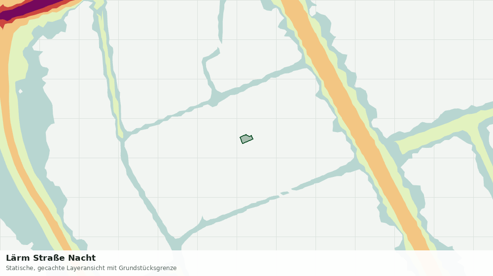 Statische Kartenansicht: Lärm Straße Nacht
