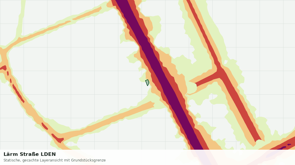 Statische Kartenansicht: Lärm Straße LDEN