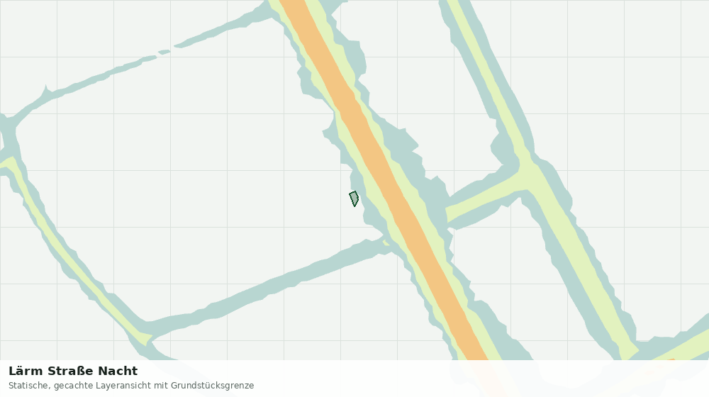 Statische Kartenansicht: Lärm Straße Nacht