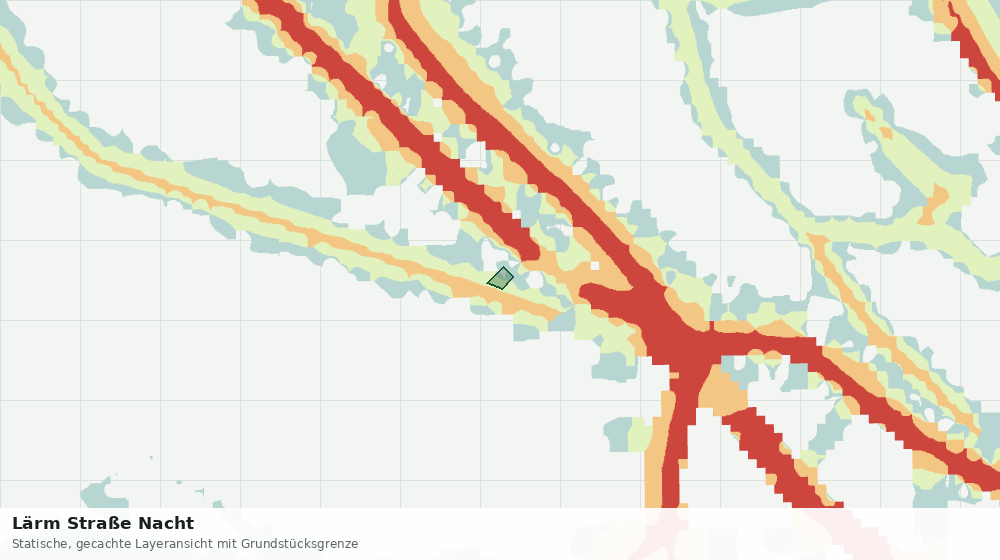 Statische Kartenansicht: Lärm Straße Nacht