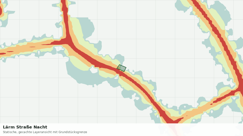 Statische Kartenansicht: Lärm Straße Nacht