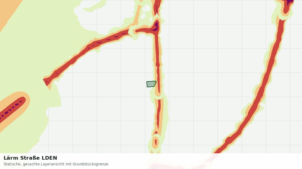 Statische Kartenansicht: Lärm Straße LDEN