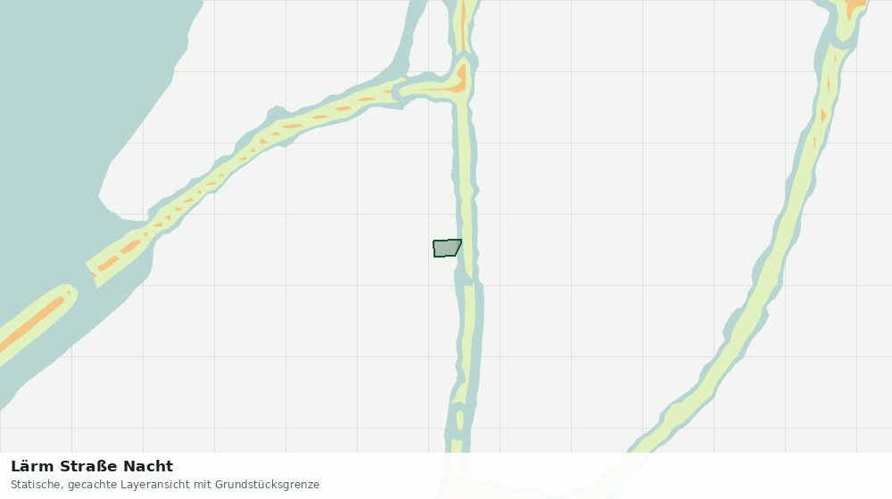Statische Kartenansicht: Lärm Straße Nacht