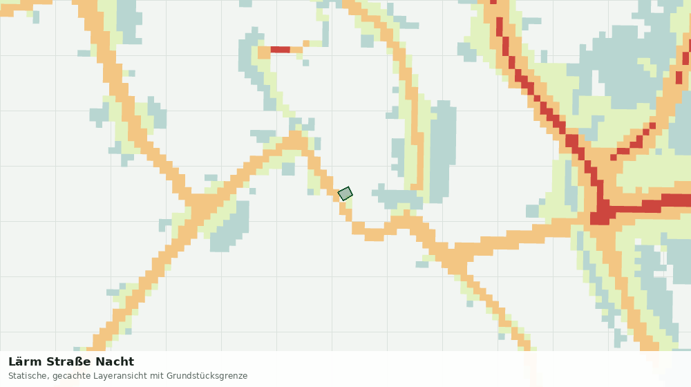 Statische Kartenansicht: Lärm Straße Nacht