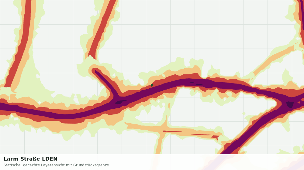 Statische Kartenansicht: Lärm Straße LDEN